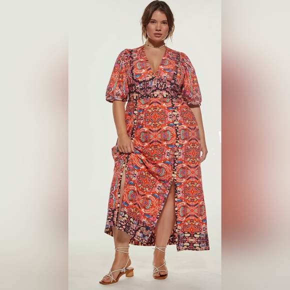 Anthropologie Dresses & Skirts - NWT Anthropologie Plus Size 20W Floral Maxi Dress Bohemian Fall Festival NEW
